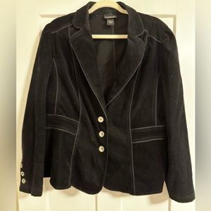 Black Corduroy Blazer-Size 16